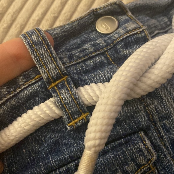 Gymboree Wish You Were Here Rope Belt Denim Skort 2006 Adjustable Waist EUC - Picture 7 of 9